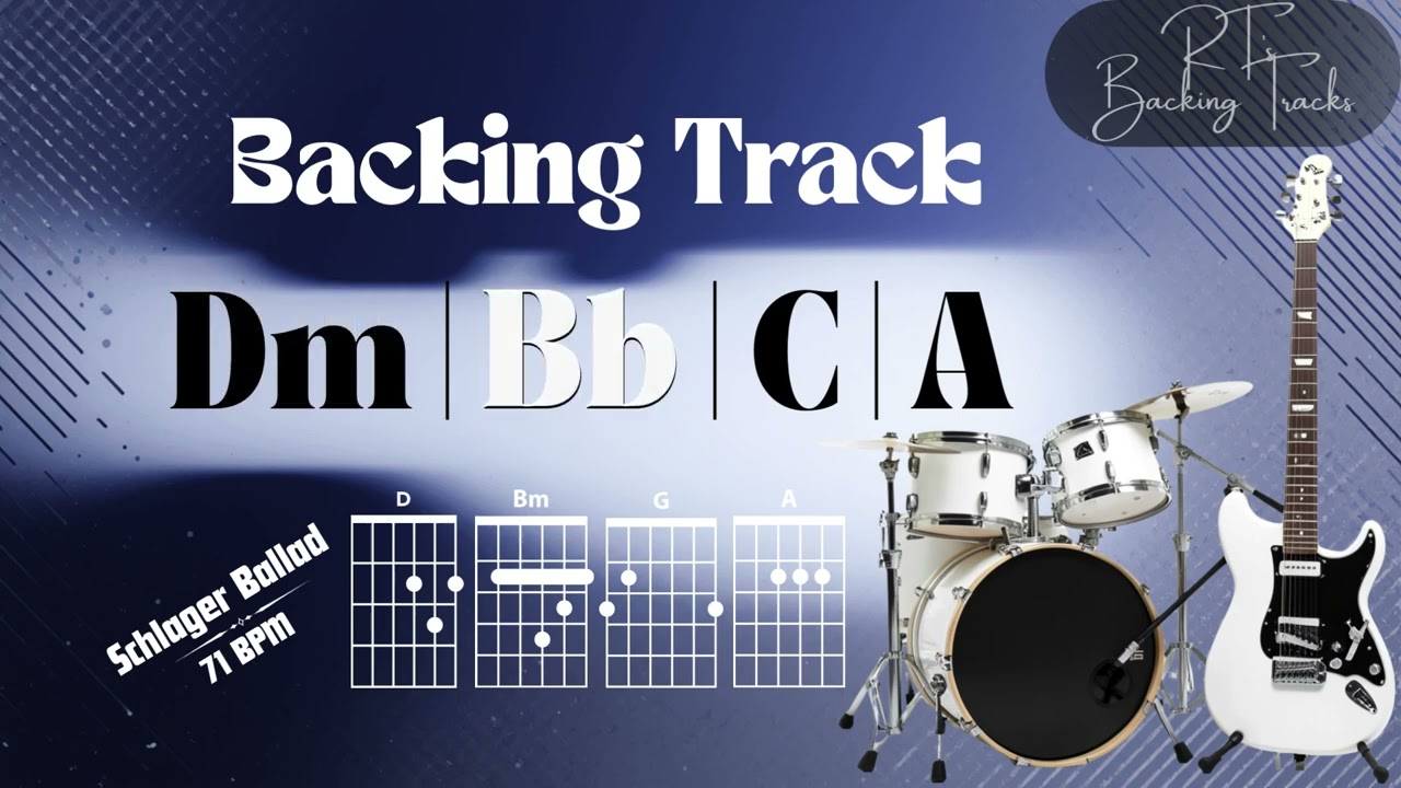 Schlager Ballad BACKING TRACK Dm Minor