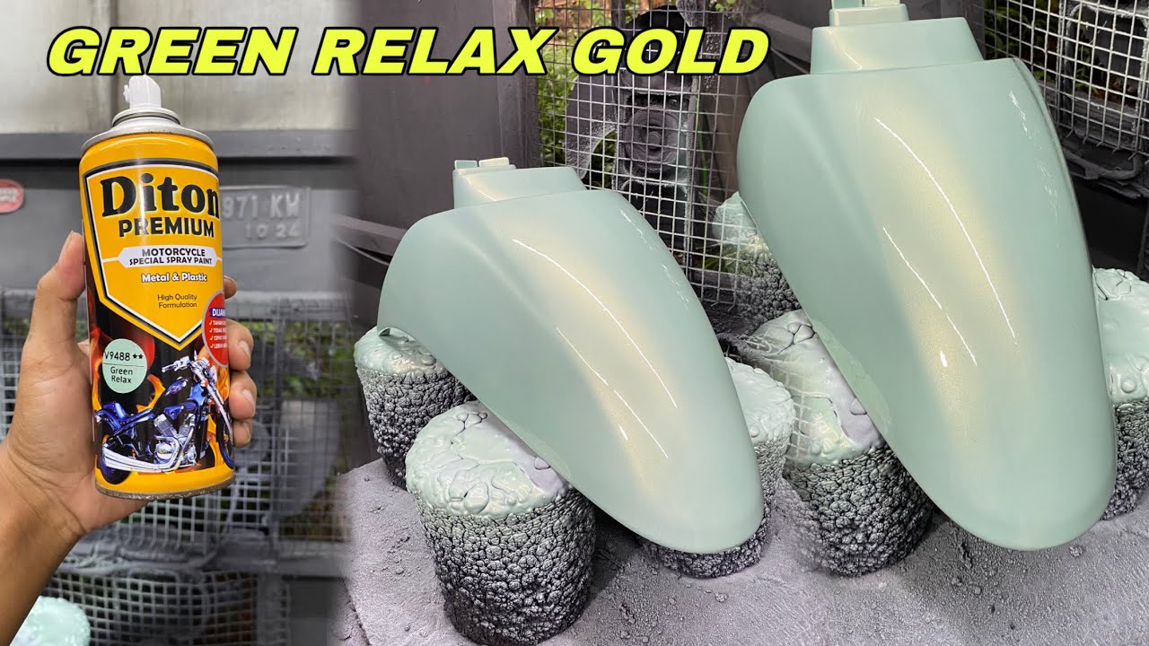 WARNA NYA KALEM,,LAIN NGGA ADA..Green Vespa Color Mix Gold 