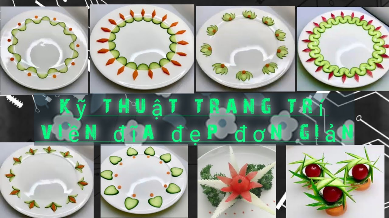 Cắt Tỉa hoa quả |🇻🇳 c&aacute;ch trang tr&iacute; viền đĩa đơn giản dễ l&agrave;m { how to fruits carving}