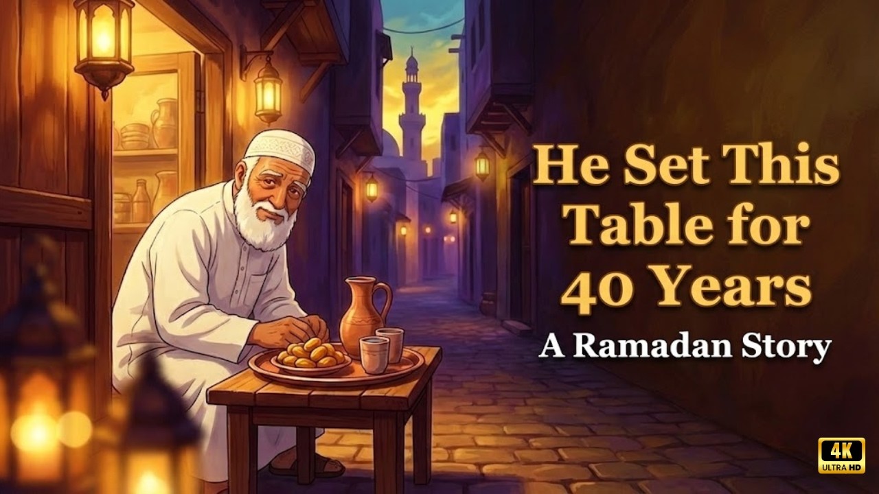 A Quiet Ramadan on an Old Street &mdash; Ghibli Animated Story | Peaceful & Emotional