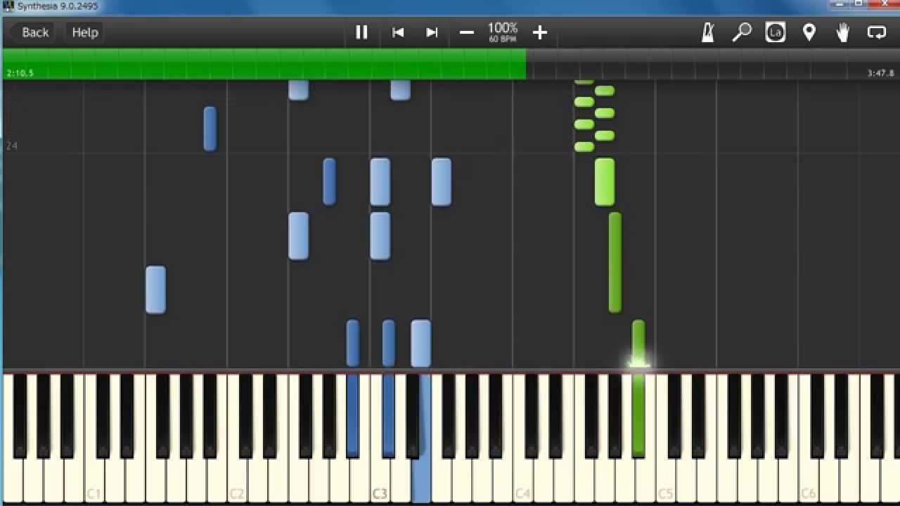 ショパン 夜想曲(ノクターン)第2番 (Synthesia)