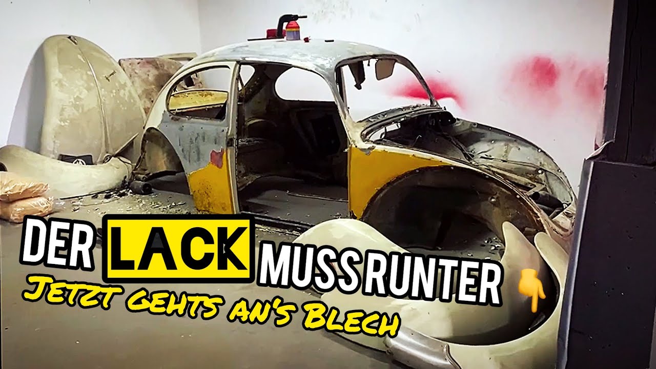 VW KÄFER | Gibt es neben Rost noch ein Stück Käfer? | Lack entfernen & Bestandsaufnahme