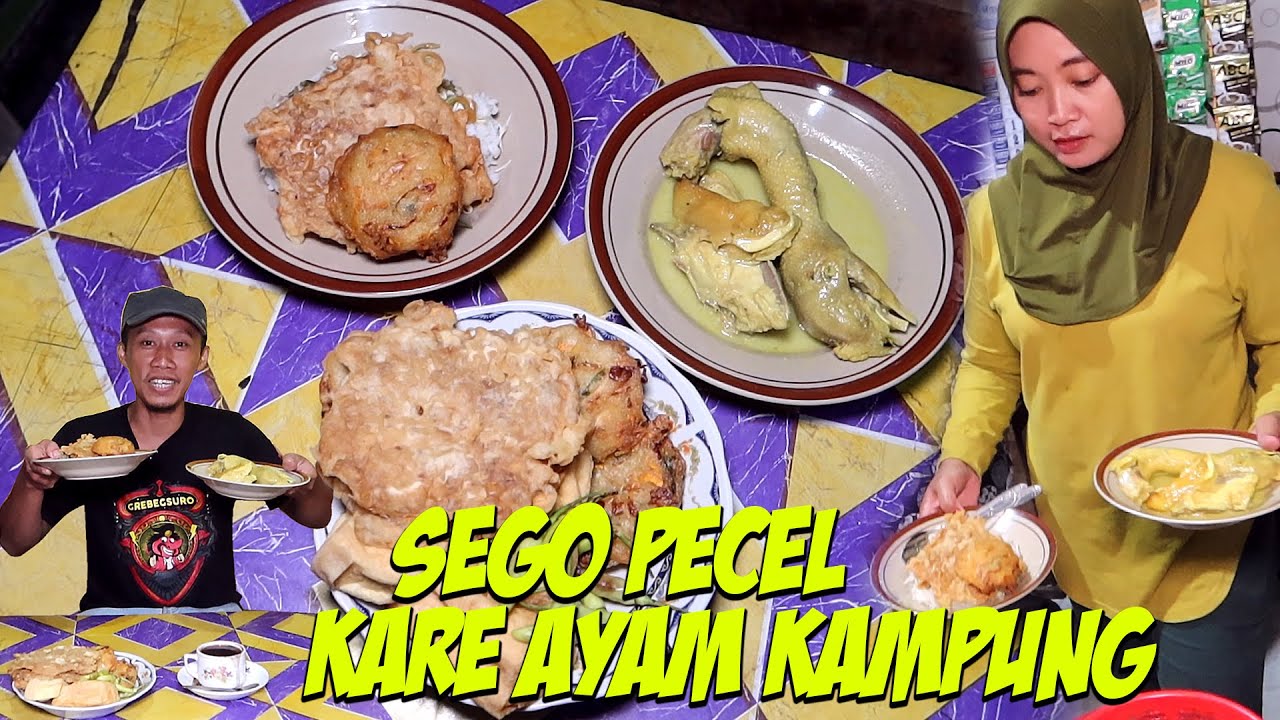Kuliner enak di jalan raya Ponorogo - Solo, Sego Pecel Kare Ayam Kampung!