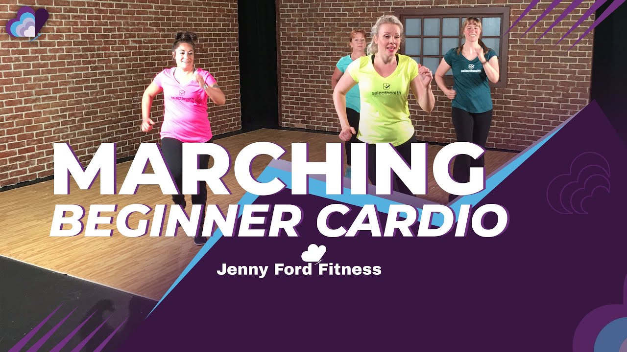 30 Minute | Marching Workout with Cardio Bursts | Walking at Home| Beginner Fitness | Optional HIIT