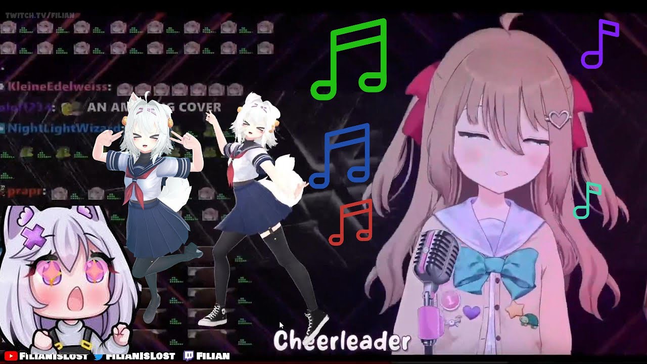 Filian dance to Neuro Cheerleader cover.