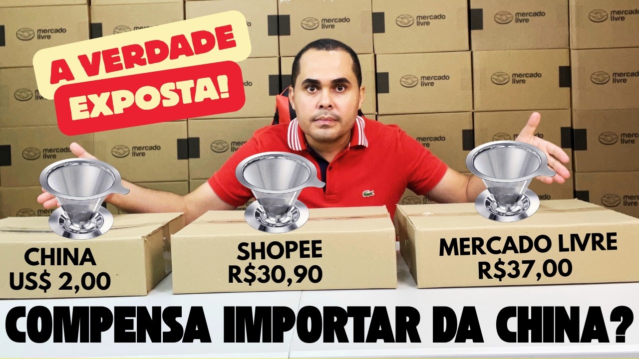Compensa importar da China para vender na Shopee? Dá para pagar $1,00 e vender por R$30,00 em 2025?