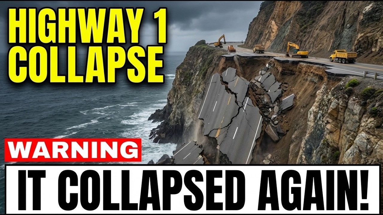 California's Highway 1 Crumbles AGAIN—Big Sur Cliffs AVALANCHE as 1,500 Landslides ACCELERATE!