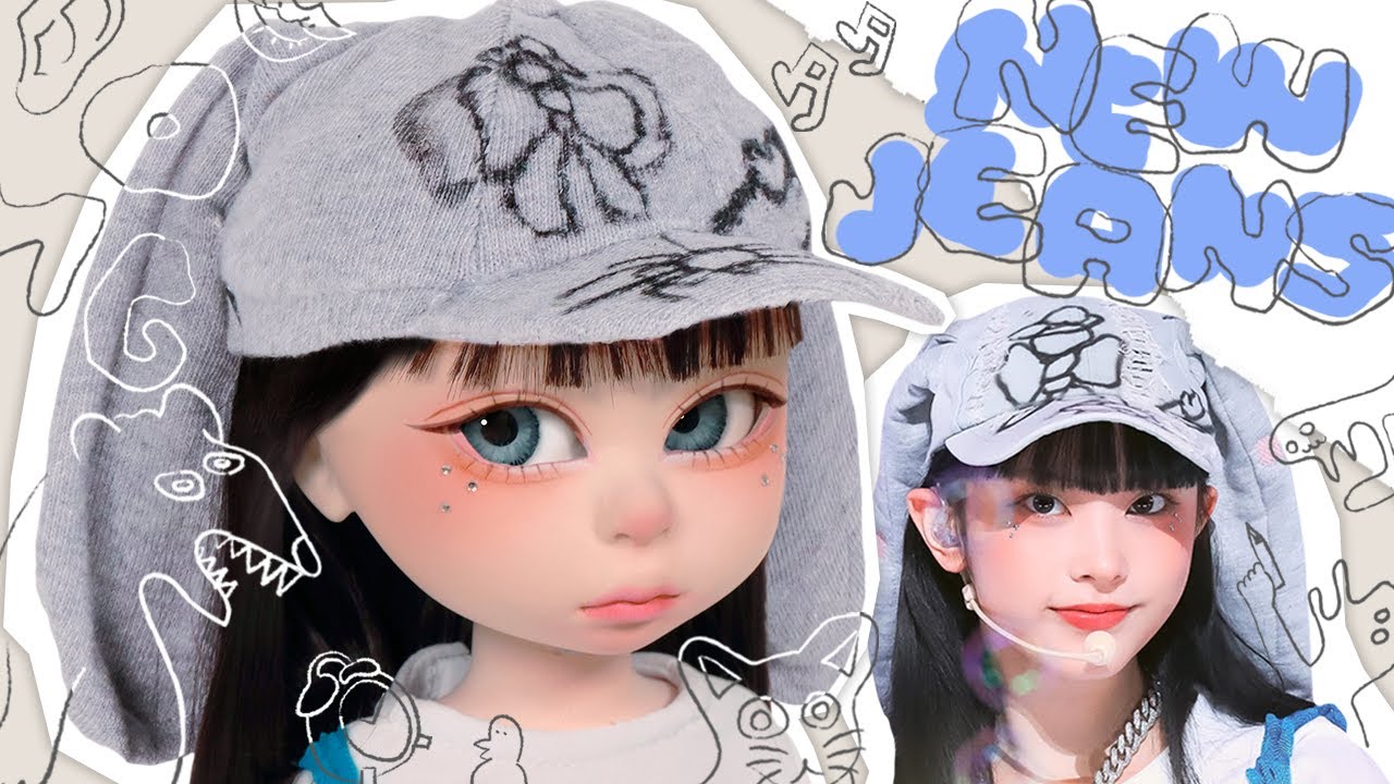 (ENG)🖤검은토끼의해 특집🖤 뉴진스 해린 만들기🐈‍⬛ How to make NewJeans HAERIN Custom Doll