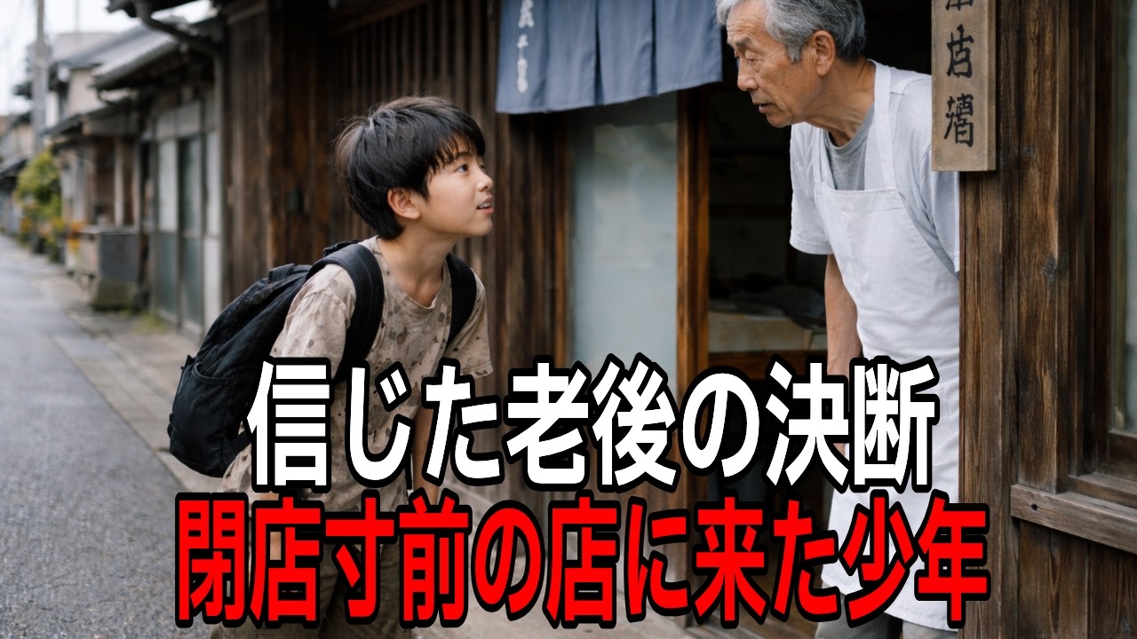 閉店寸前のうどん屋に来た少年…70代店主が選んだ“信じる決断”
