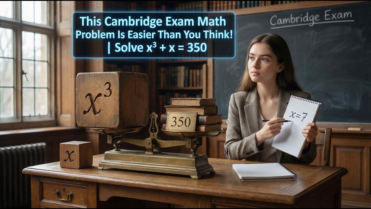Can You Crack This SIMPLE Cambridge Math Challenge x³ + x = 350?