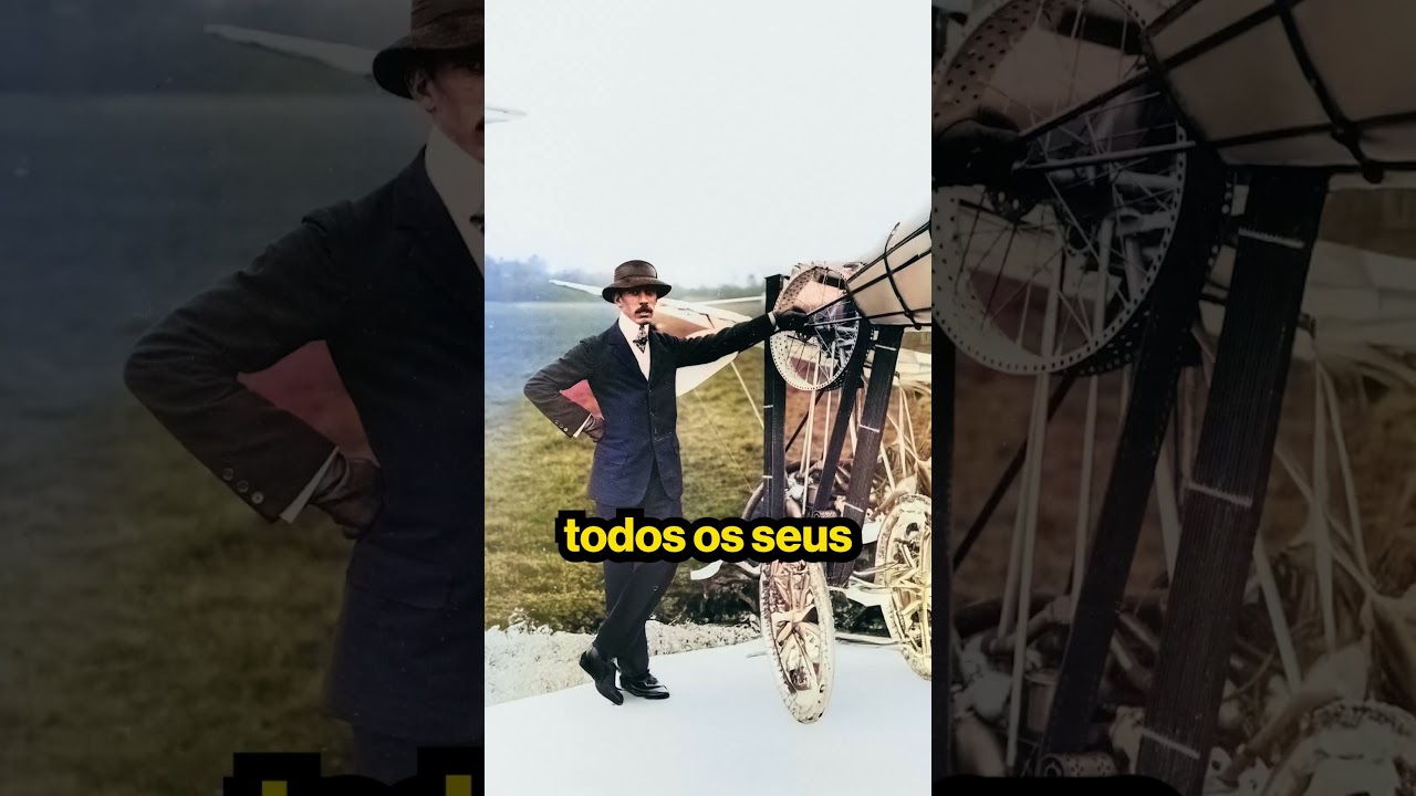 O brasileiro que INVENTOU o REL&Oacute;GIO de pulso masculino!⌚#curiosidades #historia