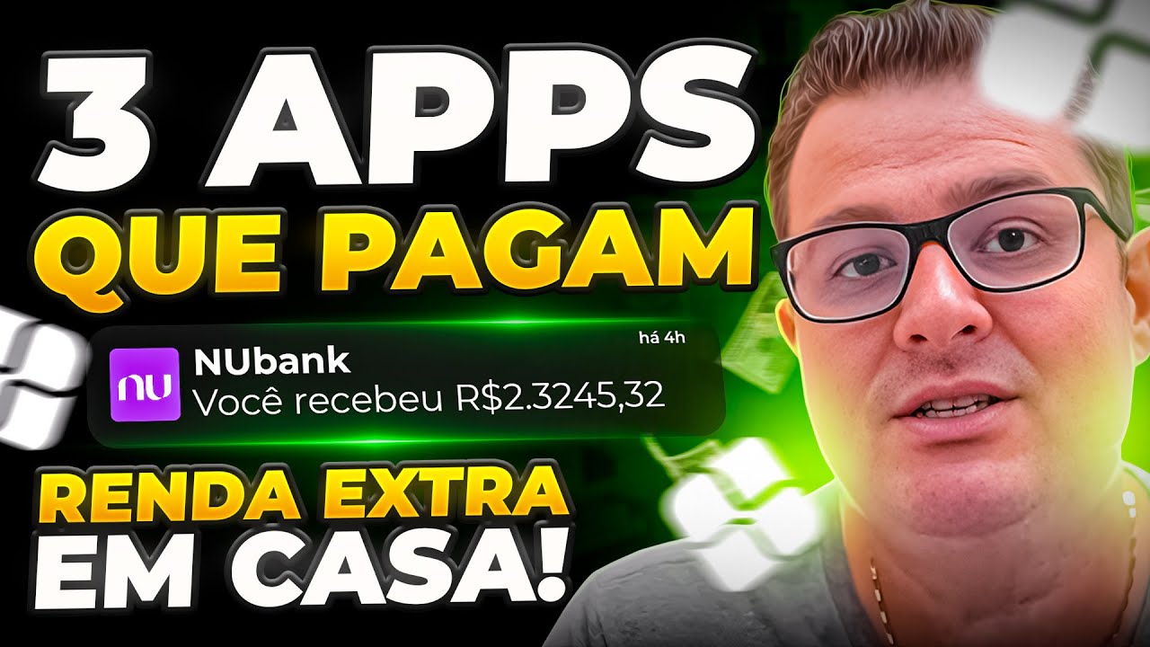 3 APLICATIVOS QUE PAGAM DE VERDADE! (Renda Extra com Celular)