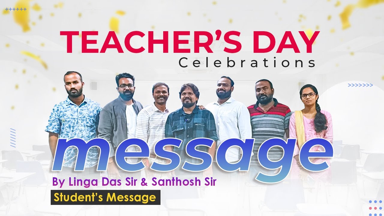 Teacher's Day Celebrations | Linga Das Sir, Santhosh Sir's & Students Message| #teachersday #teacher
