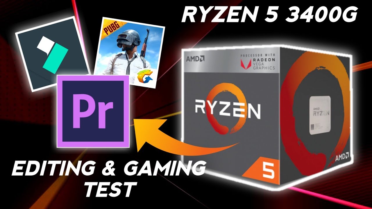 Ryzen 5 3400G Editing, Streaming and Gaming Performance test !!