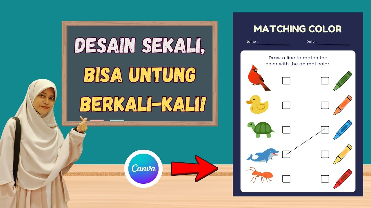 Cara Bikin Worksheet Anak di Canva