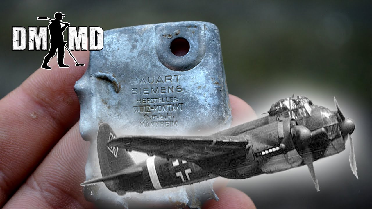 WW2 German Plane Crash Site Metal Detecting WW2