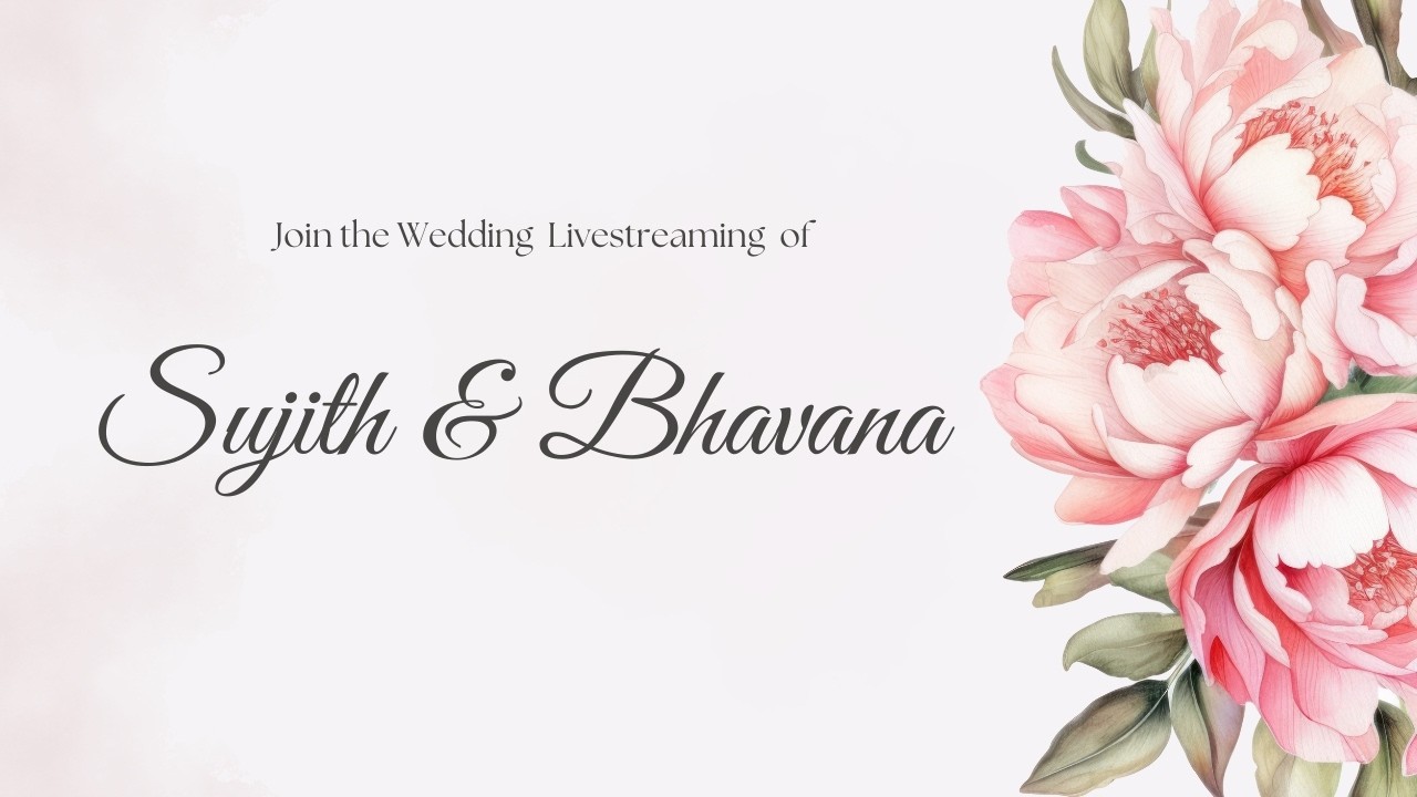 Celebrate our Big day with us live | SUJITH & BHAVANA