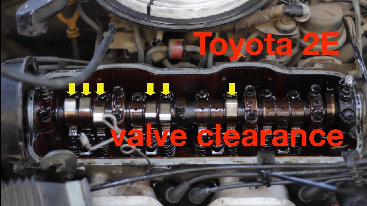 How to adjust valve clearance on a Toyota 2E 12V motor