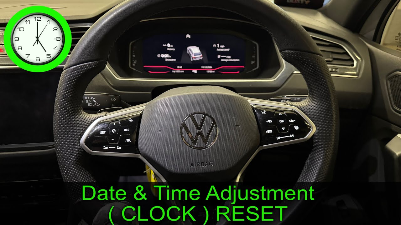 2024 VW TIGUAN - Date & Time adjustment