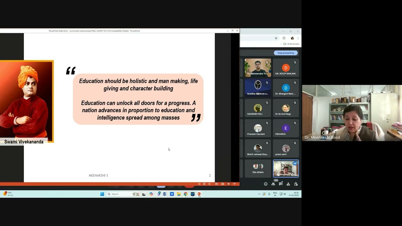 Curriculum designing as per National Credit Framework By Dr Meenakshi Sood