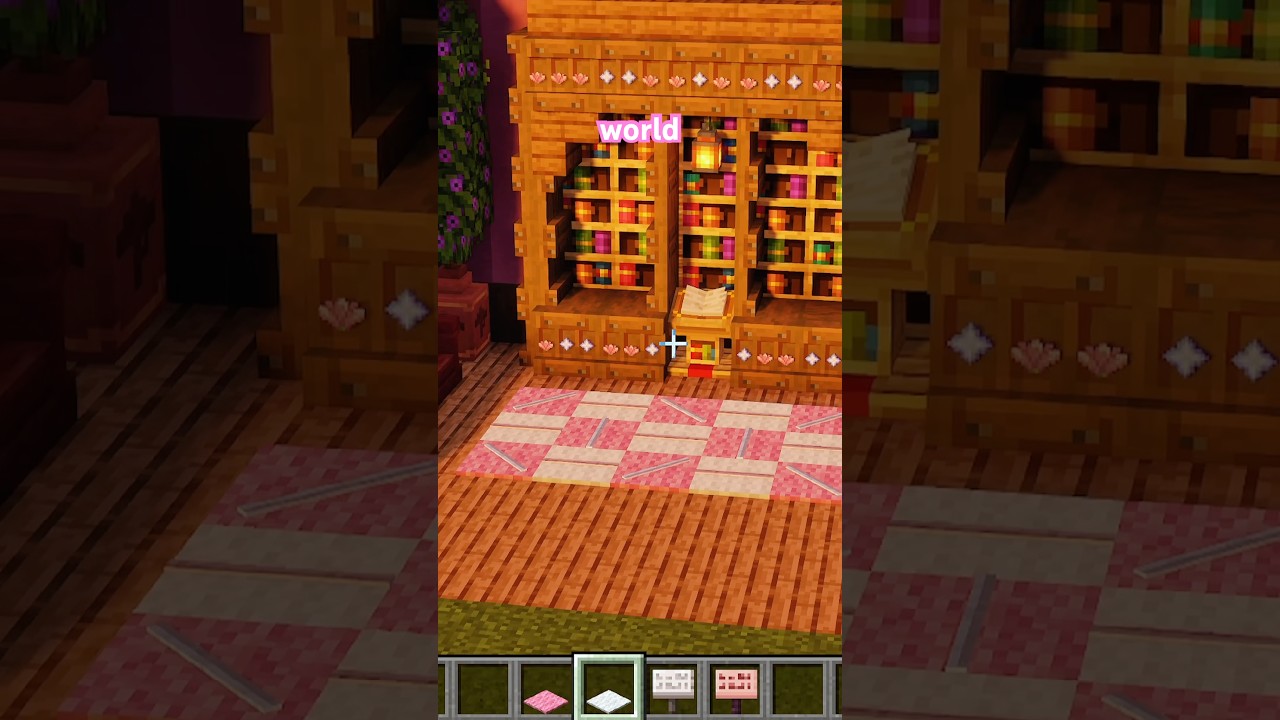 DETAIL Your Carpets!?#minecraft #minecraftshorts #minecraftbuilding #minecrafttutorial #tutorial