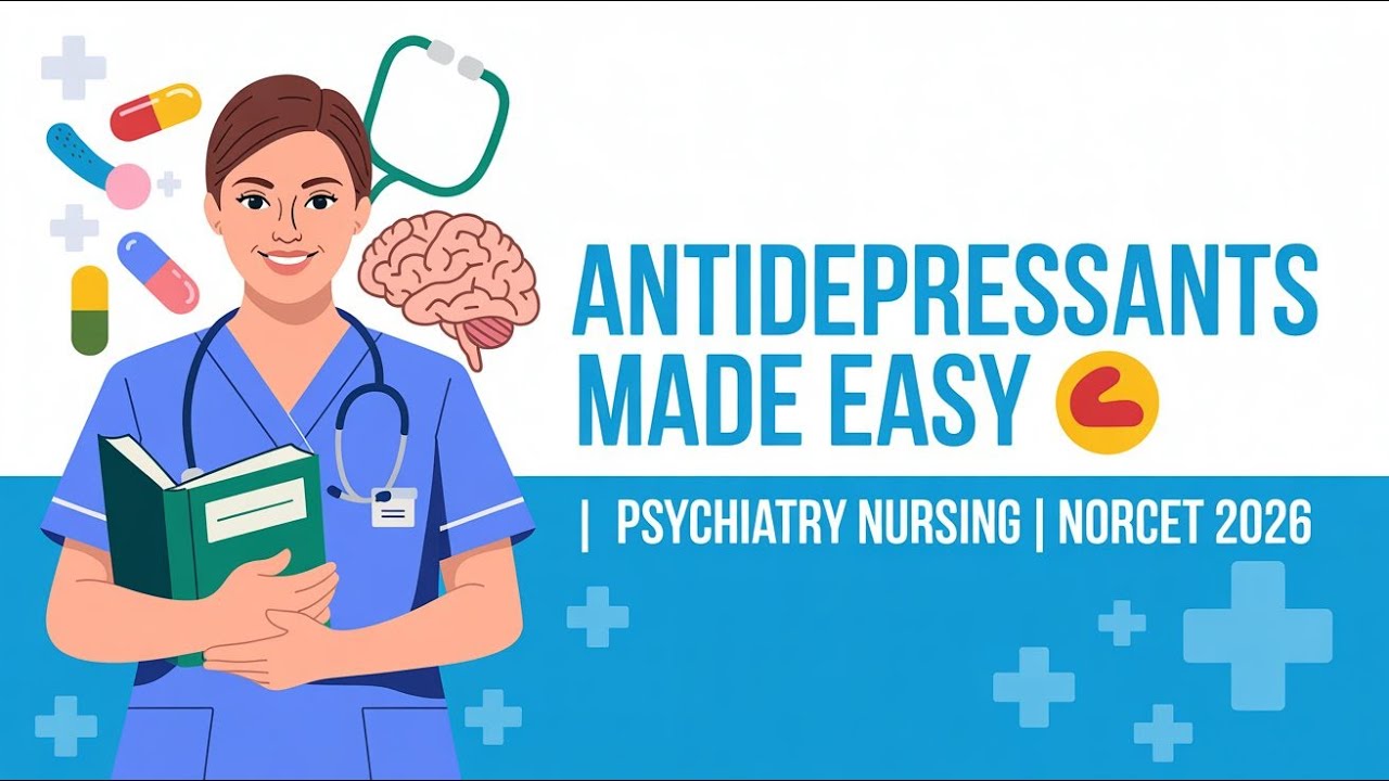 Antidepressants Explained in Simple Way | Psychiatry | NORCET, ESIC, PGI, JIPMER Preparation