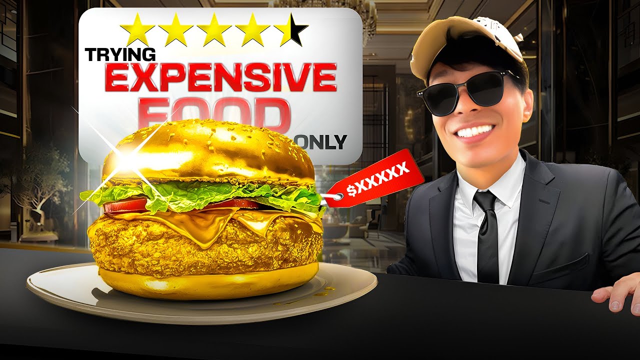 I Ate EXPENSIVE food only 💰🤑🍔