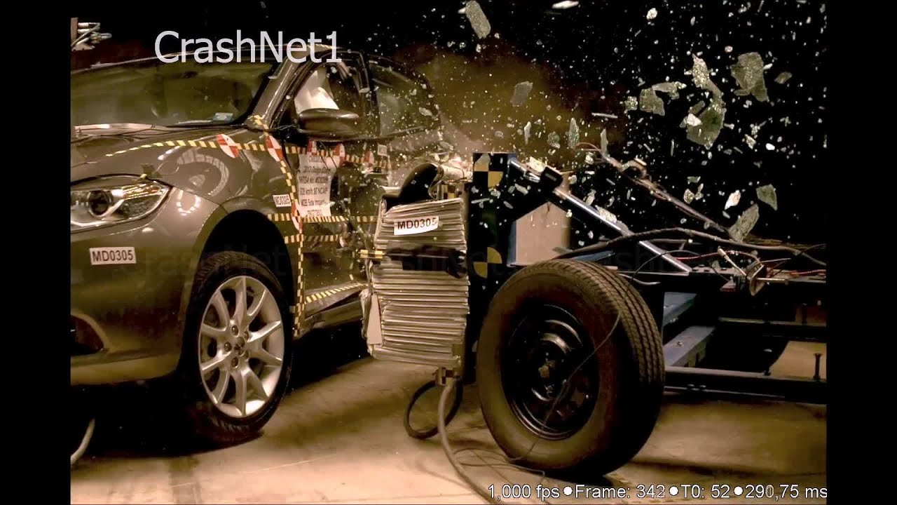 Dodge Dart | 2013 | Side Crash Test | NHTSA High Speed Camera | CrashNet1