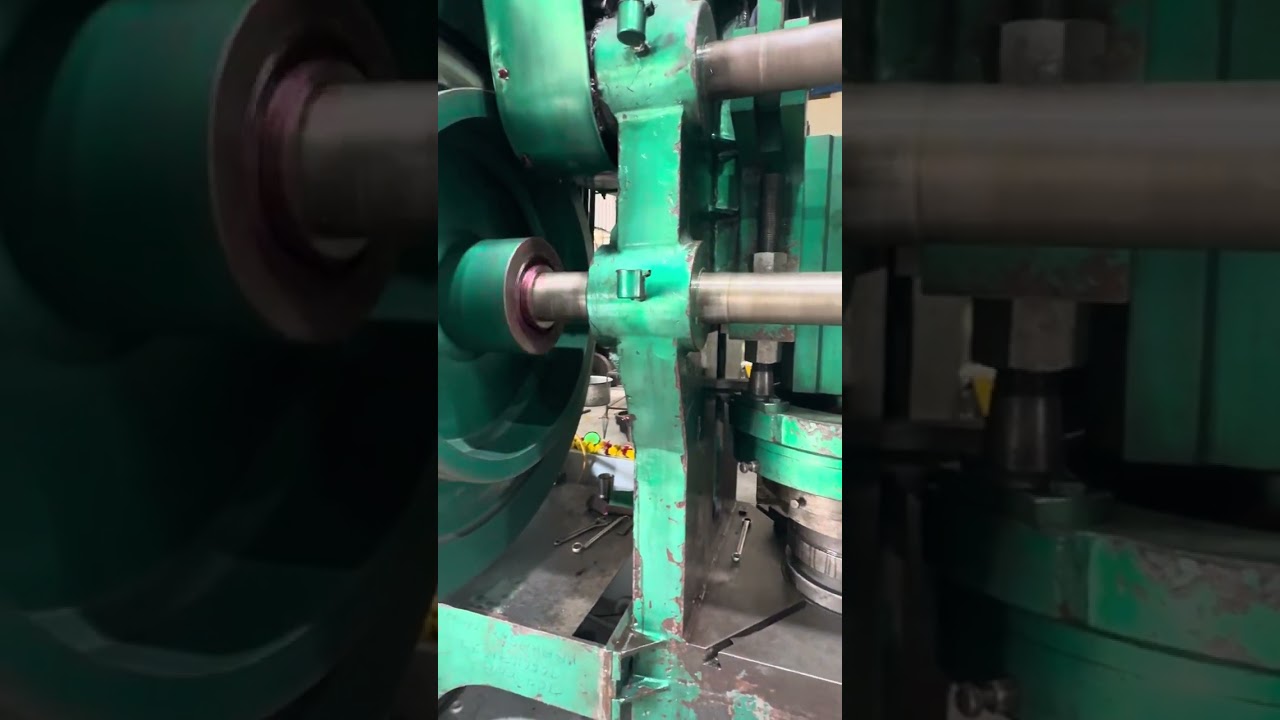 Double Action Power Press convert mechanical to Pneumatic #bartan #machine #powerpressmachine