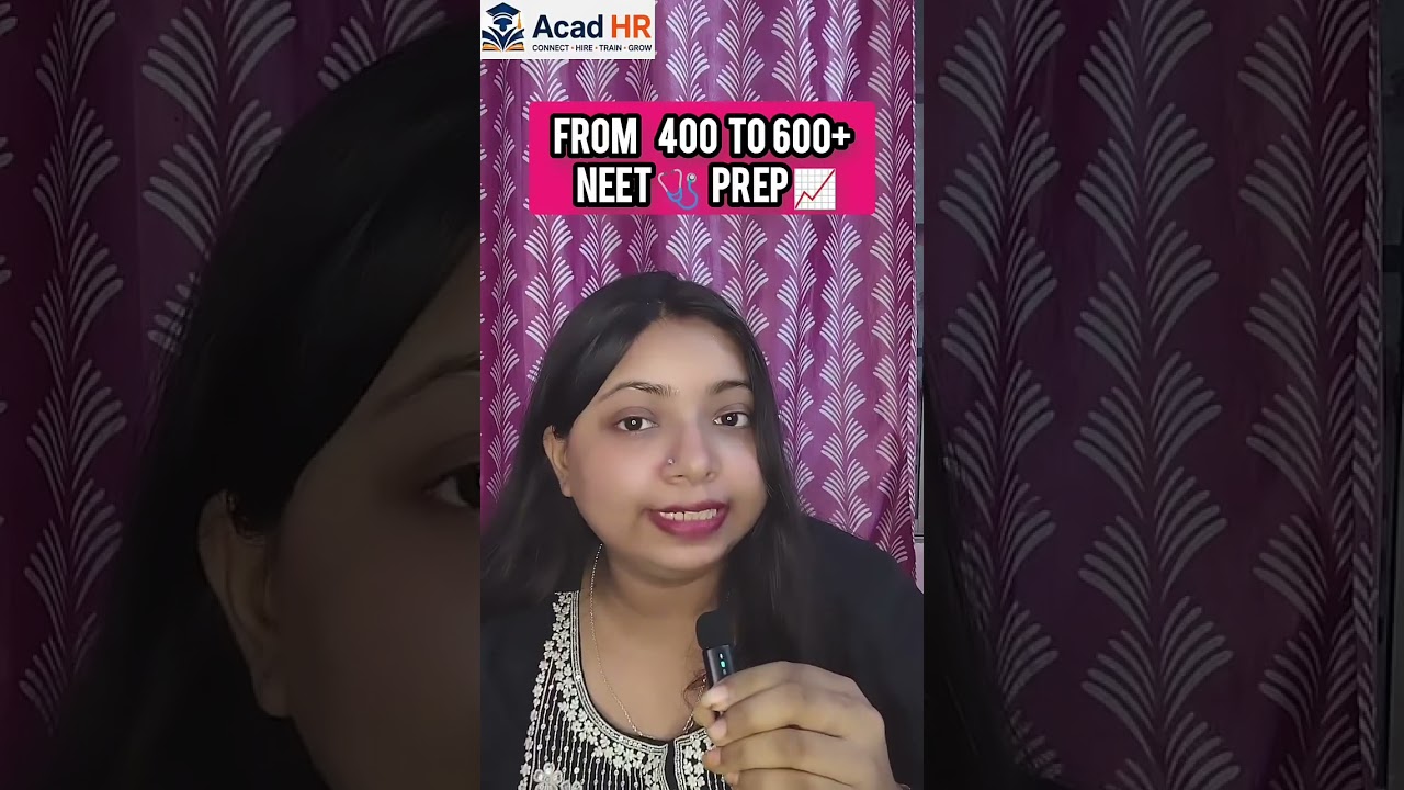 From 400 to 600+: The Missing Piece in Your Prep #neet #chemistry #bio #physics #acadhr #neet2027