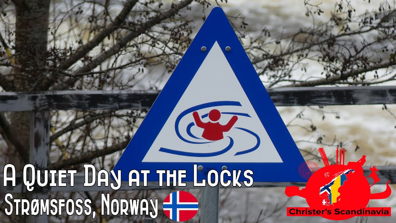 A QUIET DAY at the LOCKS, Str&oslash;msfoss - Norway