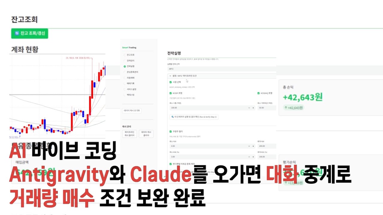 42일차2 : 매수조건 수정 중 매수량 증가는 AND조건으로 이동