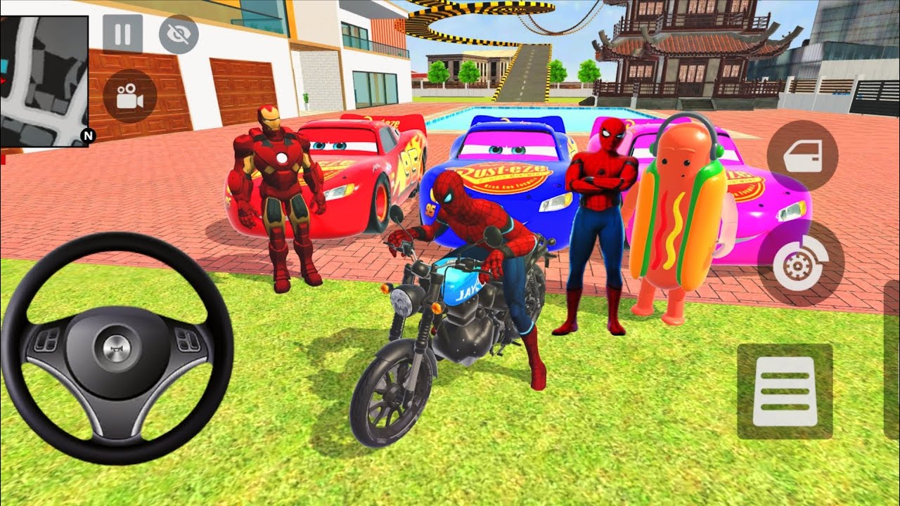 🤑Indian Thift Auto Simulator🤩Indian Showroom Purchase😯Modified Lexriy New Police Iron man Bike🥳Game