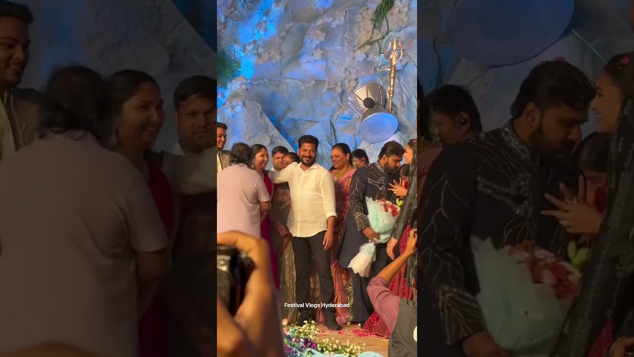 CM Revanth Reddy Attended Jagga Reddy Son Engagement Ceremony 💕#jaggareddy #revanthreddy #ytshort