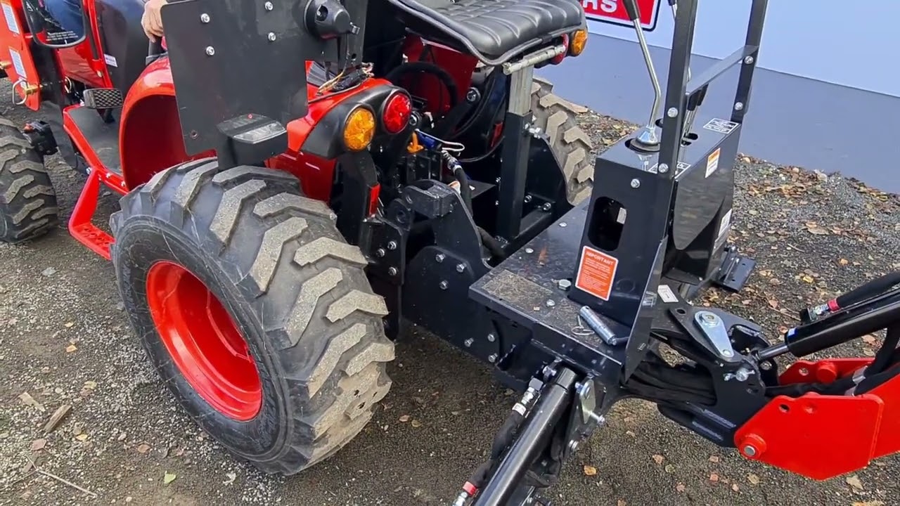 How to remove a BH100 tractor backhoe from a 2500 Branson Tractor