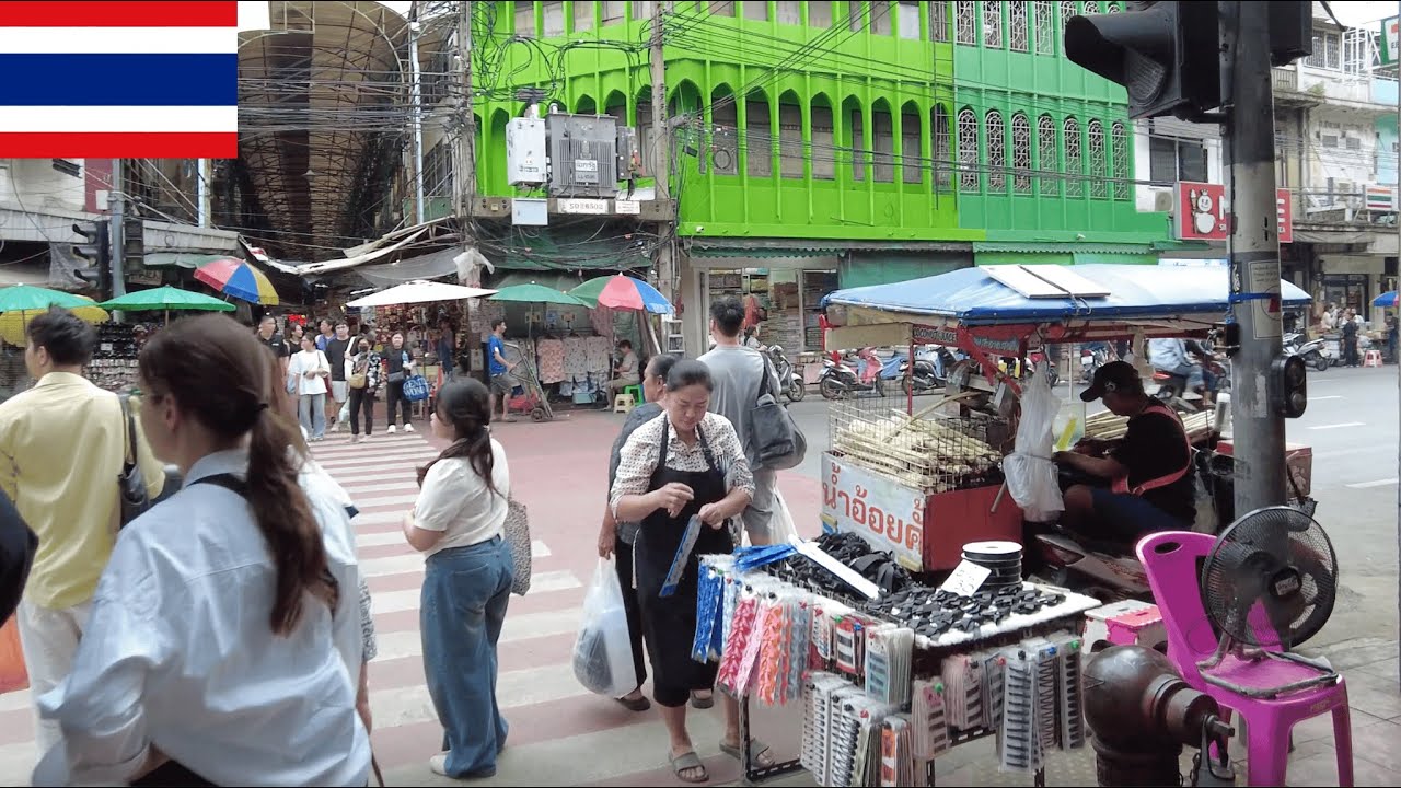Bangkok Old City Walk in Thailand 🇹🇭 | Little India Markets & Foods | Bangkok 4K Walking Tour