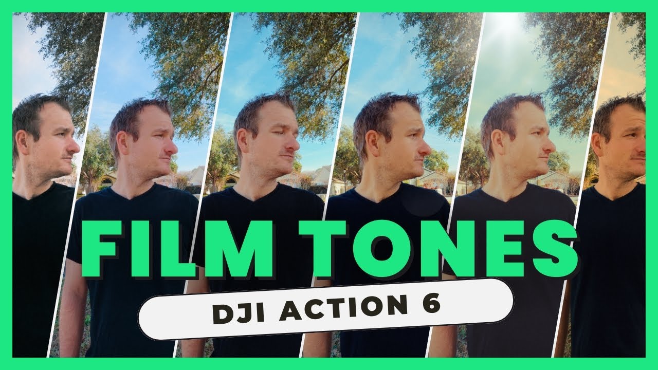 DJI Action 6 Color Looks | Все 6 оттенков плёнки любой интенсивности