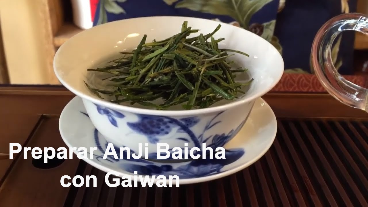 Preparación de té verde de China AnJi Bai Cha