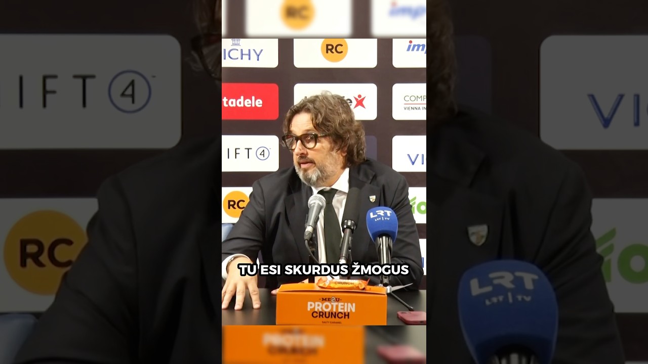 Piktas Trinchieri atsako žurnalistui #trinchieri #zalgiris #rytas