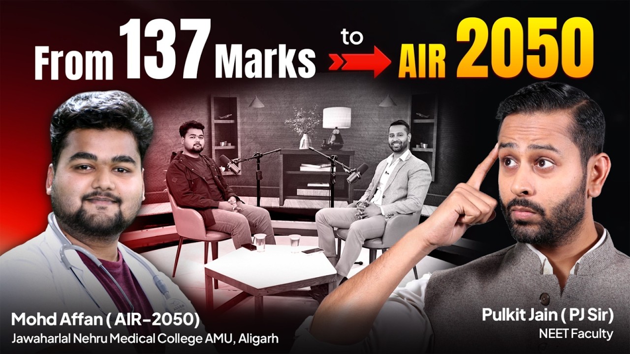 How Mohd Affan Cracked NEET After 3 Drops | Honest Podcast with PJ Sir