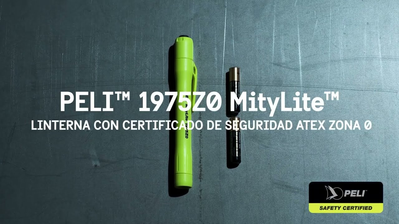 PELI 1975Z0 MityLite - Linterna con certificado de seguridad ATEX Zona 0