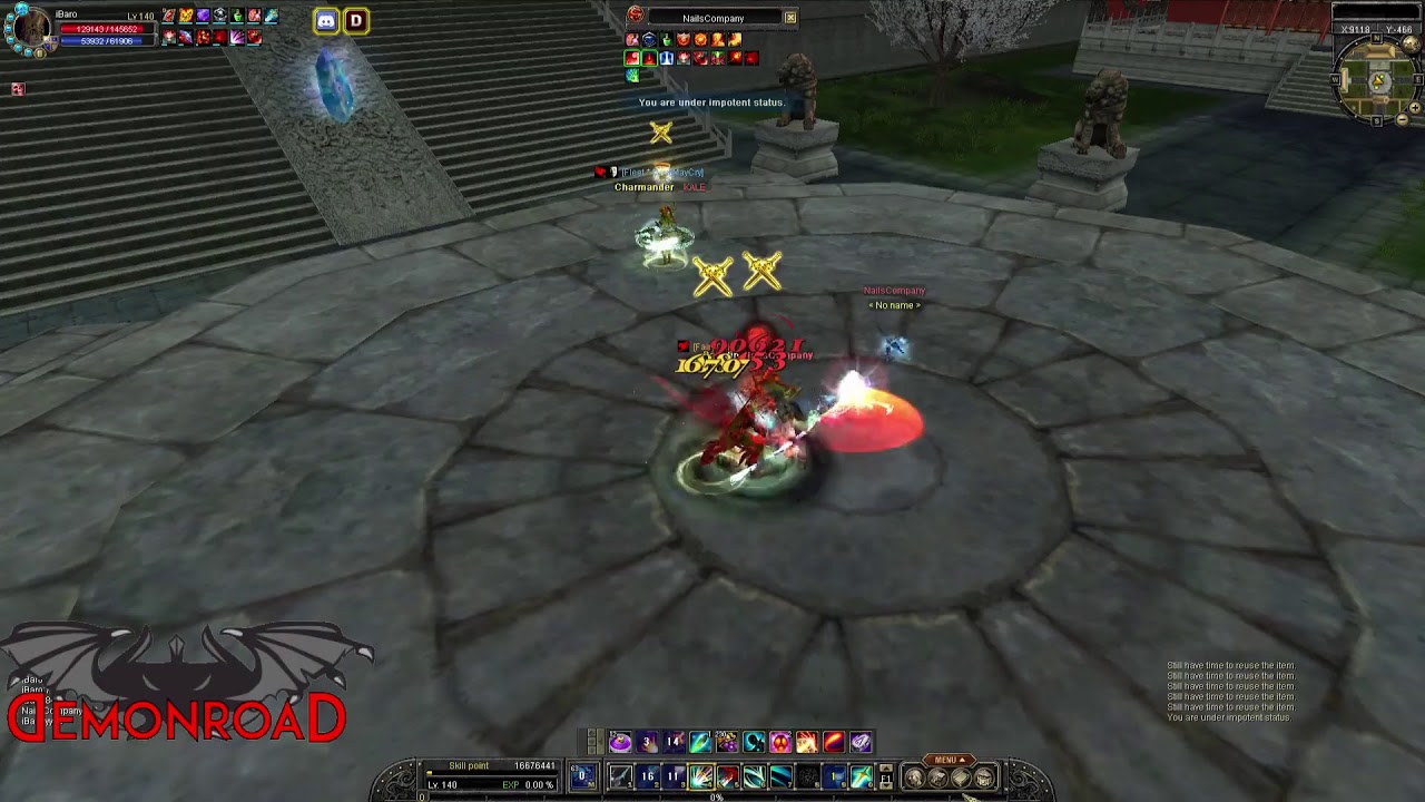 iBaro vs NailsCompany | PVP | DemonRoad Cap 140 - Silkroad Online