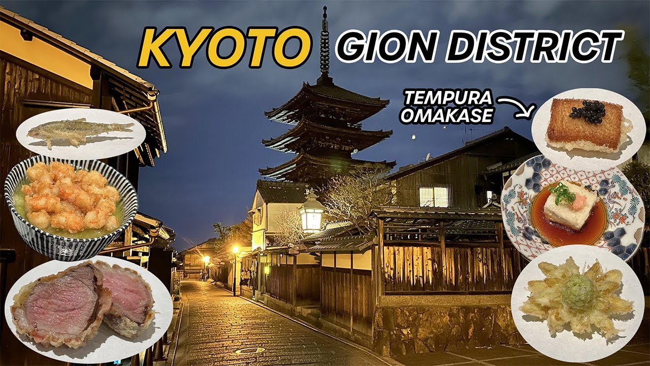 Kyoto's TEMPURA Omakase 18 Course Meal 🍤 in Gion! Traditional Japanese Fried Seafood & Vegetables
