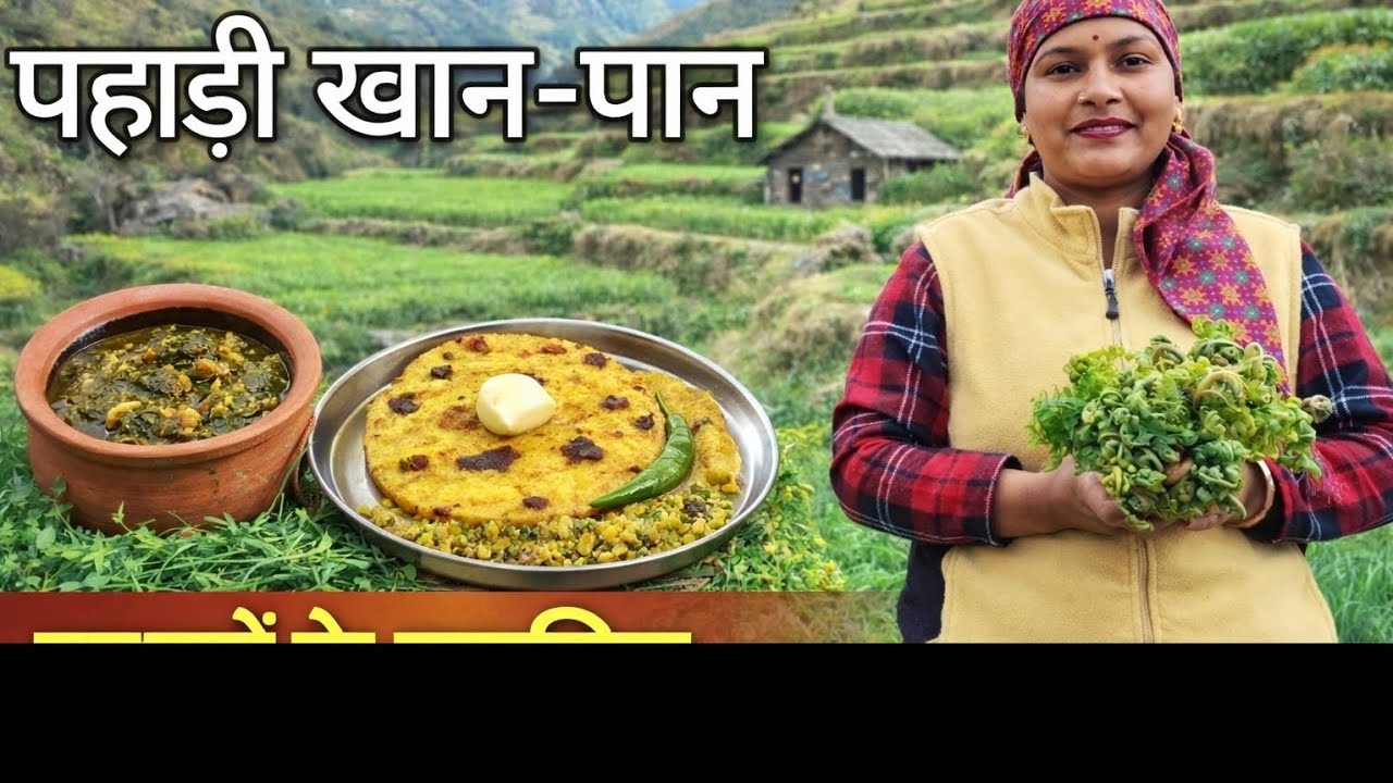 पहाड़ी खान -पान| लिंगड कि स्वादिष्ट सब्जी😋|The taste of pahadi food|Himachali Village food 