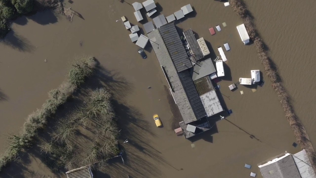 Snaith Floods February 2020 Drone Footage