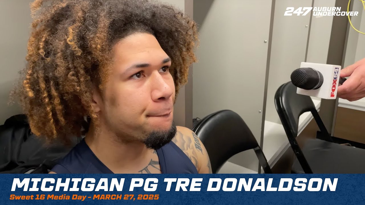 Michigan PG Tre Donaldson | NCAAT Auburn preview