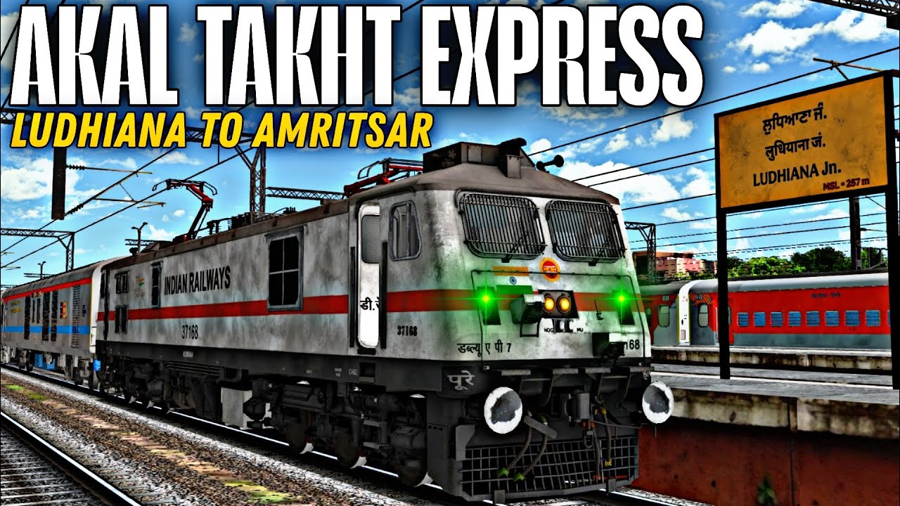 12317/Akal Takht Express (PT) अकाल तख्त एक्सप्रेस Ludhiana To Amritsar Journey / Msts Live