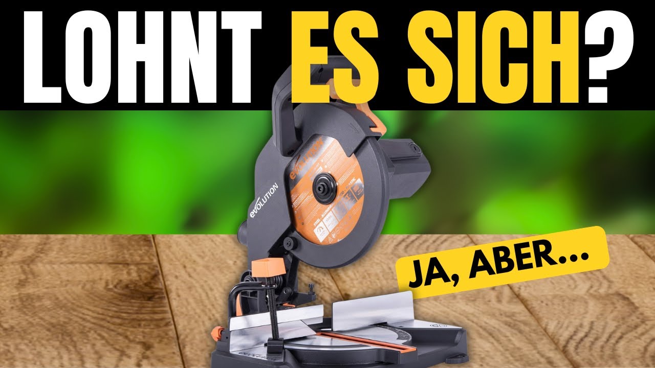 Evolution R210CMS &ndash; 1200W miter saw with 210mm HM saw blade for multi-material cuts
