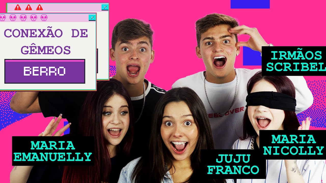 EMANUELLY e NICOLLY falam os INFLUENCERS QUE BEIJARIAM em teste de conexão com IRMÃOS SCRIBEL