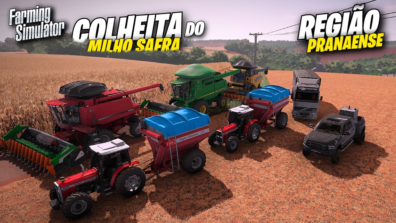 Colheita Da Safra De Verão No Paraná | Farming Simulator 22 Simulando Vida Real